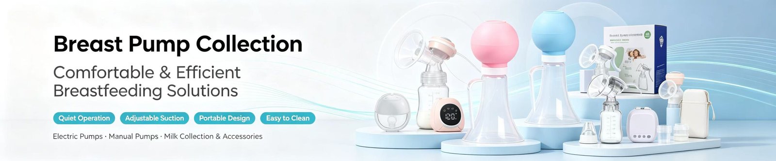 Ekoark Health medical devices wholesale banner, breast pump and home healthcare equipment