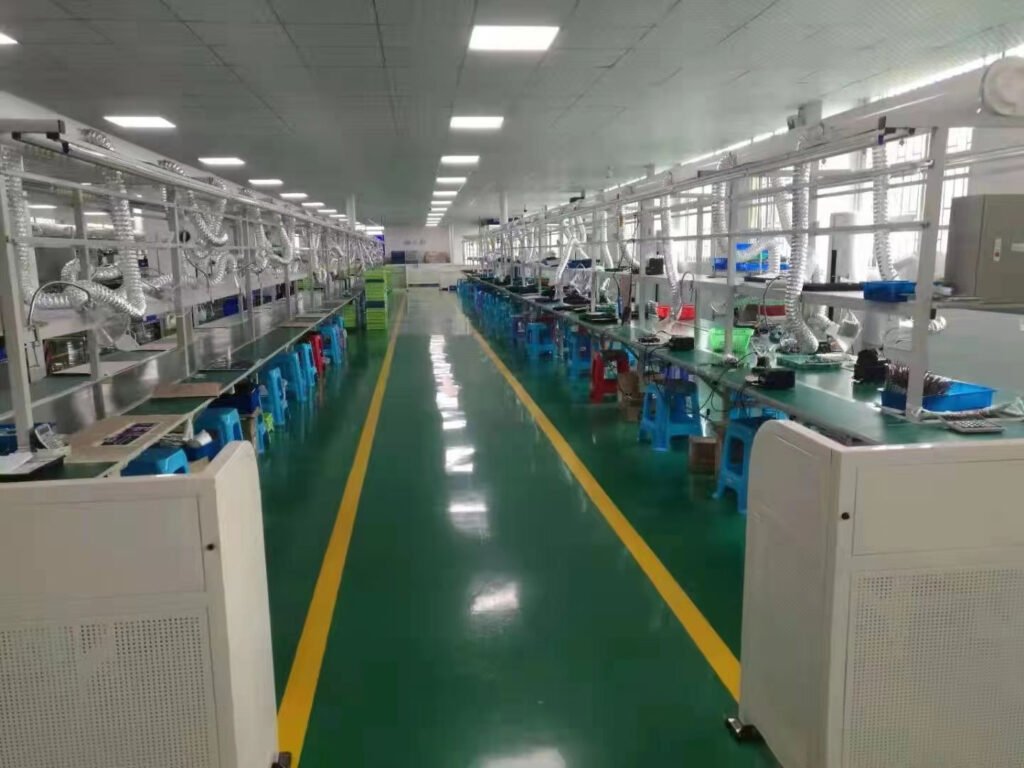 Long clean assembly production line for home healthcare equipment in our medical factory